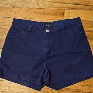 Cotton Navy Shorts